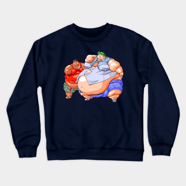 super chub and fat boy friend ver.2019 Crewneck Sweatshirt by kumapon